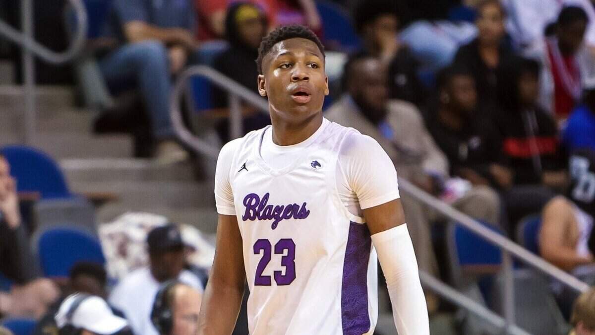 Ridge View Blazers Gregory GG Jackson (23) during the Class 5A Boys SC State Championships at the University of South Carolina Aiken Thursday, March 3, 2022.