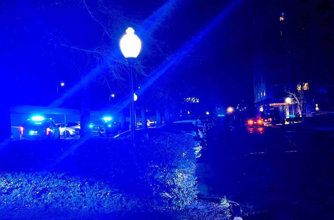 Members of the Columbia Police Department respond to a shooting.