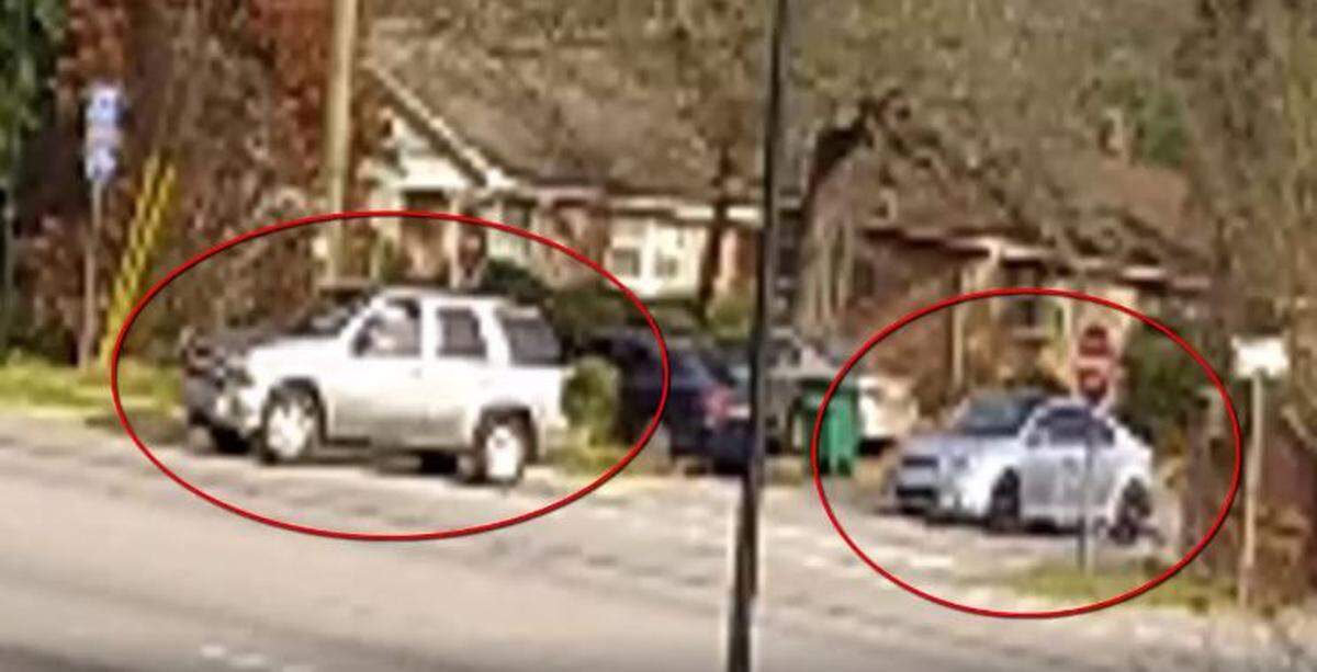 Law enforcement is searching for the drivers of the pictured vehicles that were seen in the Churchill Heights neighborhood when Faye Swetlik went missing.