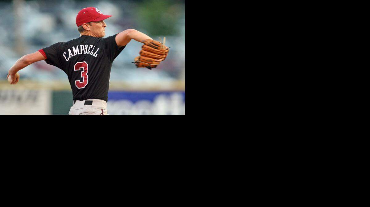 Former USC Gamecock, Matt Campbell pitches against the Columbia Blowfish in the fifth inning at  Capital City Stadium.