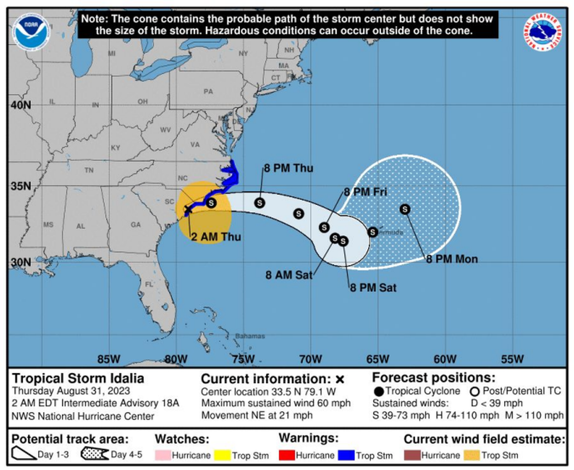 The track of Idalia.