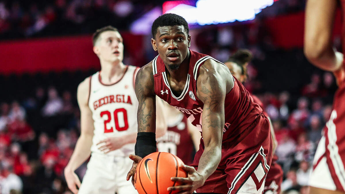 South Carolina’s Keyshawn Bryant during Saturday’s game against Georgia at Stegeman Coliseum in Athens.