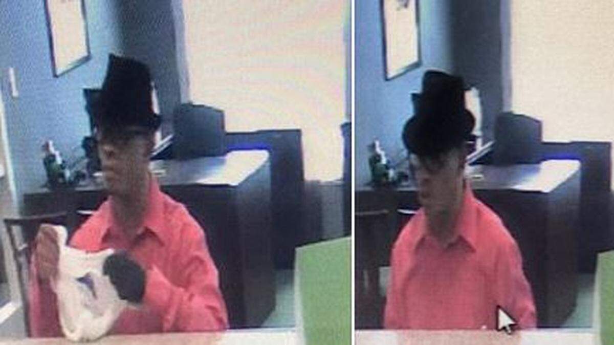 The Richland County Sheriff’s Department released these images of a suspect wanted in a bank robbery.