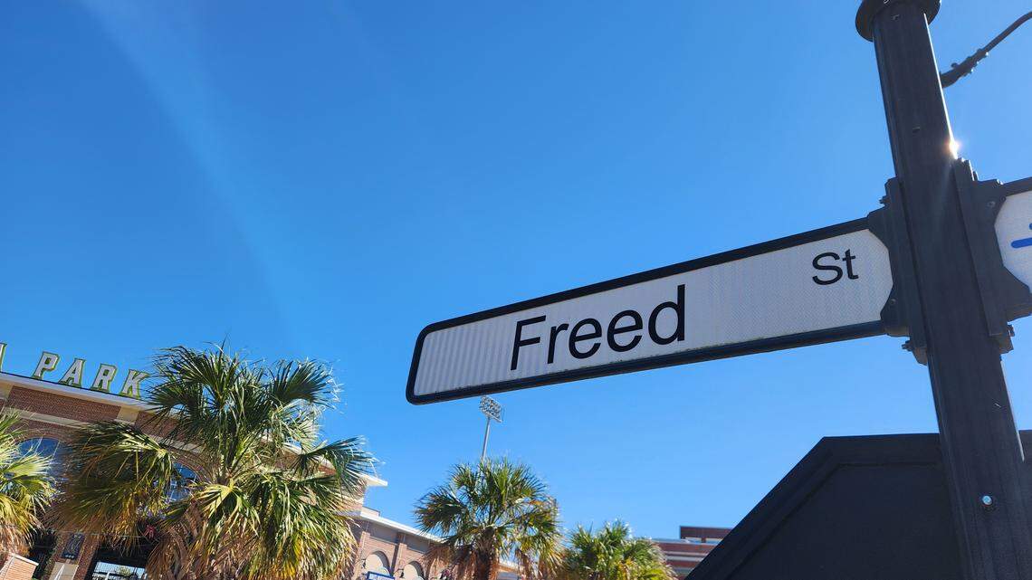 The intersection of Freed and Boyce streets in the BullStreet District near downtown Columbia.