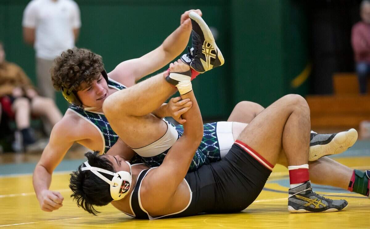 Heathwood Hall defeated Cardinal Newman and finished third in the SCISA 2022 Duals State Wrestling Tournament at Ben Lippen on Saturday, February 5, 2022.