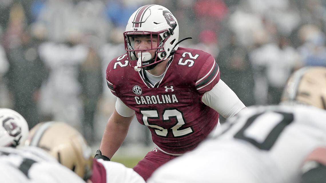 Stone Blanton during South Carolina’s game against Vanderbilt on Saturday, Nov. 11, 2023 at Williams-Brice Stadium.