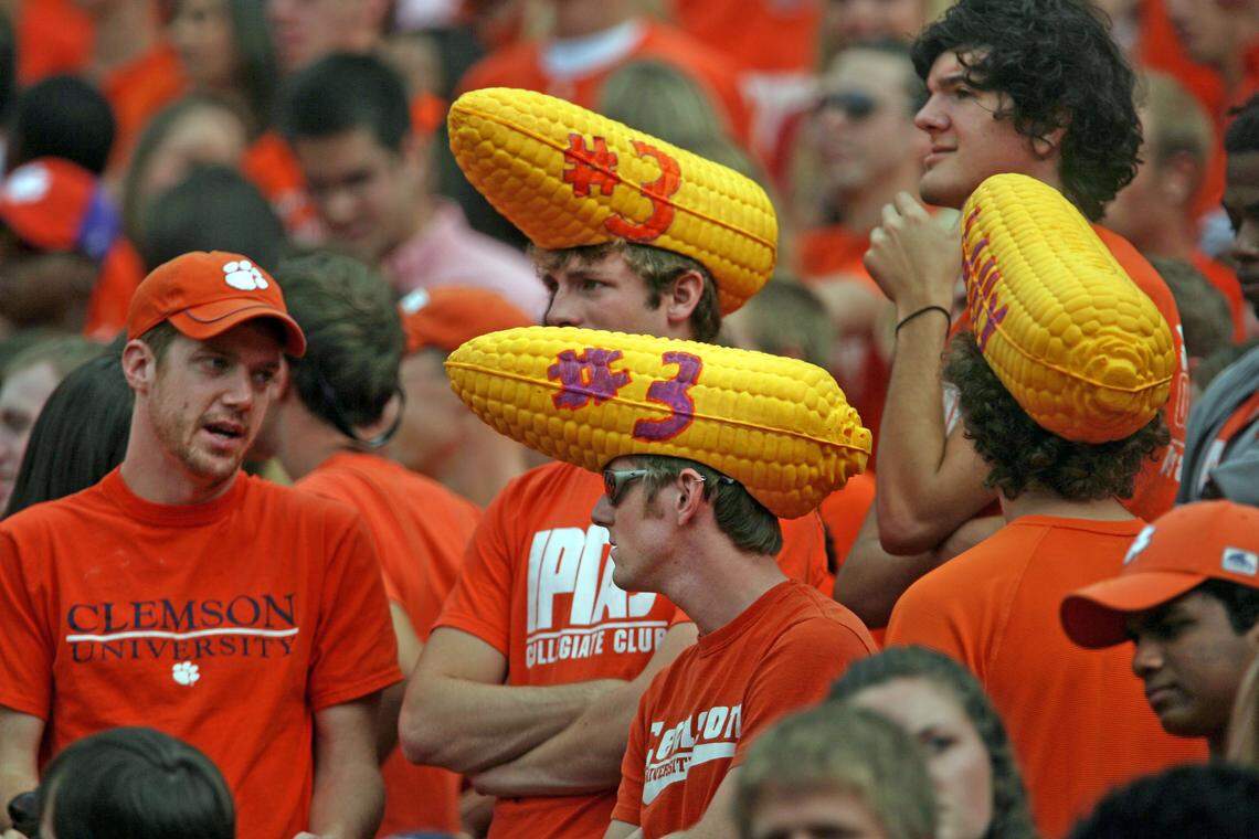 From Oct. 18, 2008: Fans of Clemson quarterback Willy Korn in the first quarter of the game.