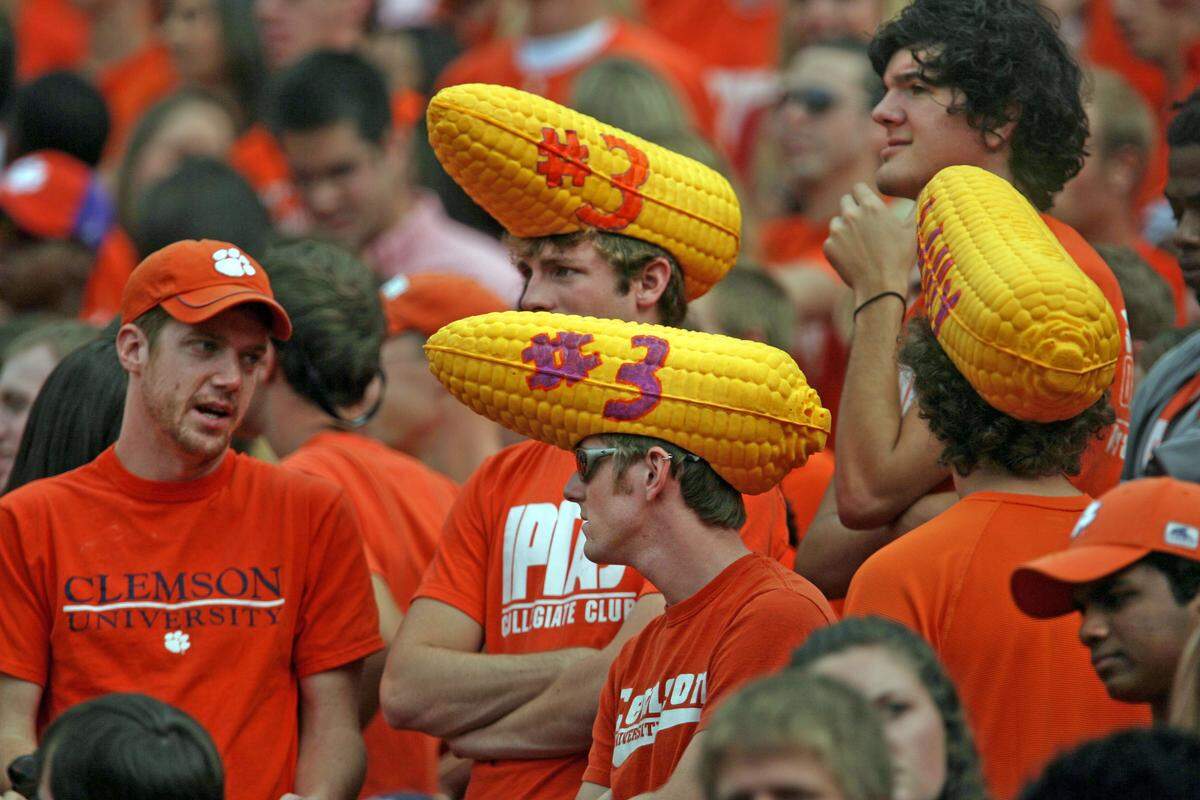 From Oct. 18, 2008: Fans of Clemson quarterback Willy Korn in the first quarter of the game.
