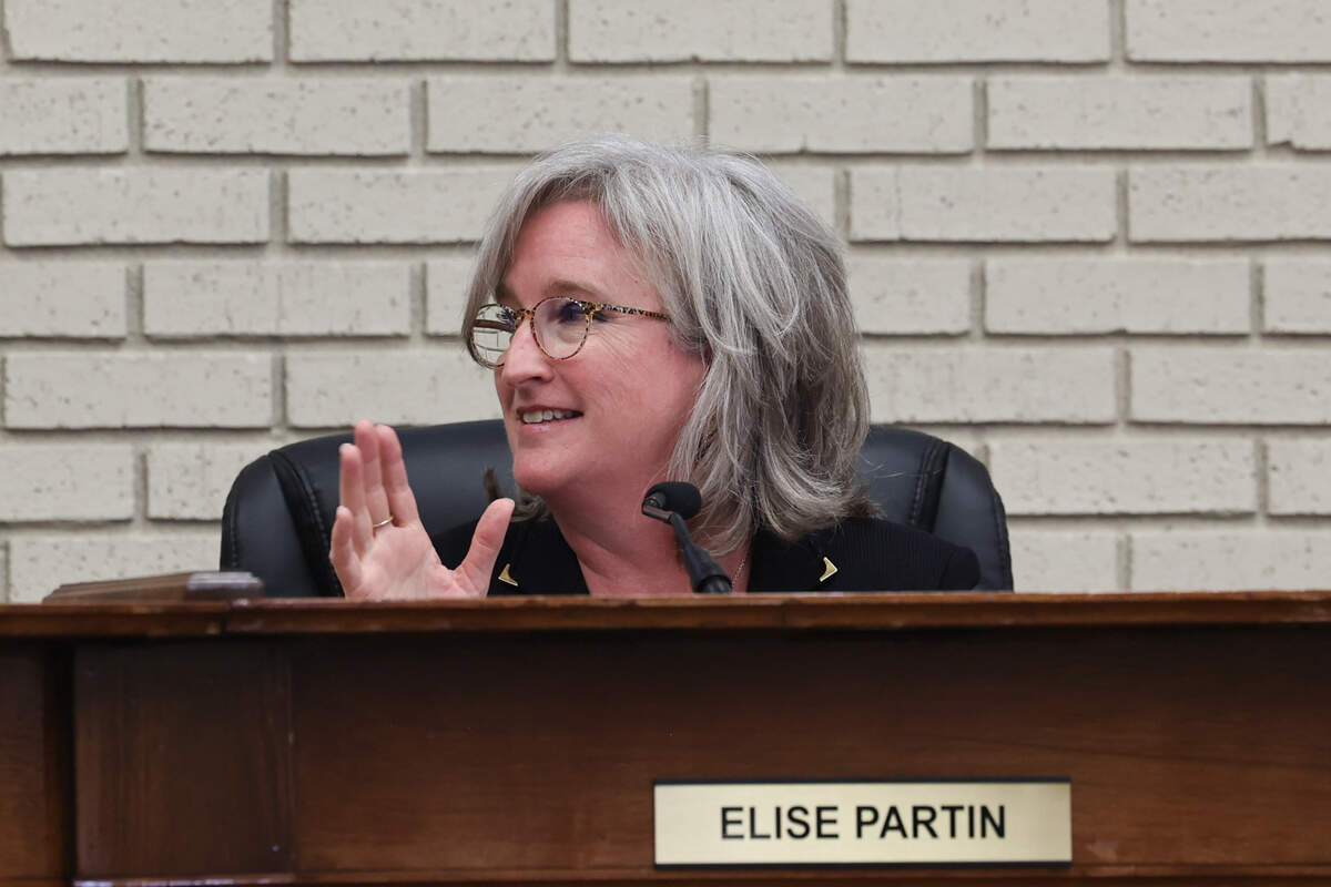 Cayce Mayor Elise Partin makes a point during a meeting of the Cayce City Council on Wednesday, May, 21, 2025.