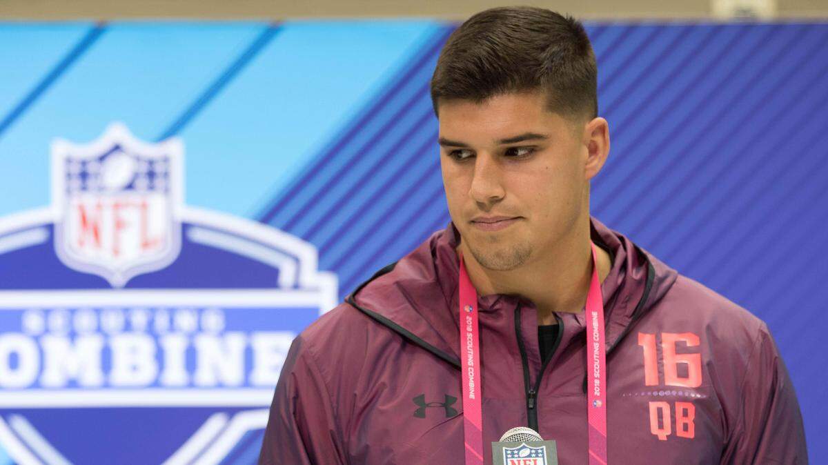 Quarterback Mason Rudolph is projected by some to be a first round pick in the NFL draft.