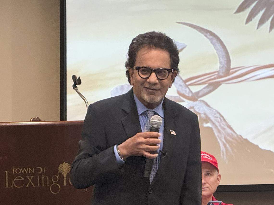 Rom Reddy speaks to the Lexington County Republican Party on Monday, Nov. 3, 2025.