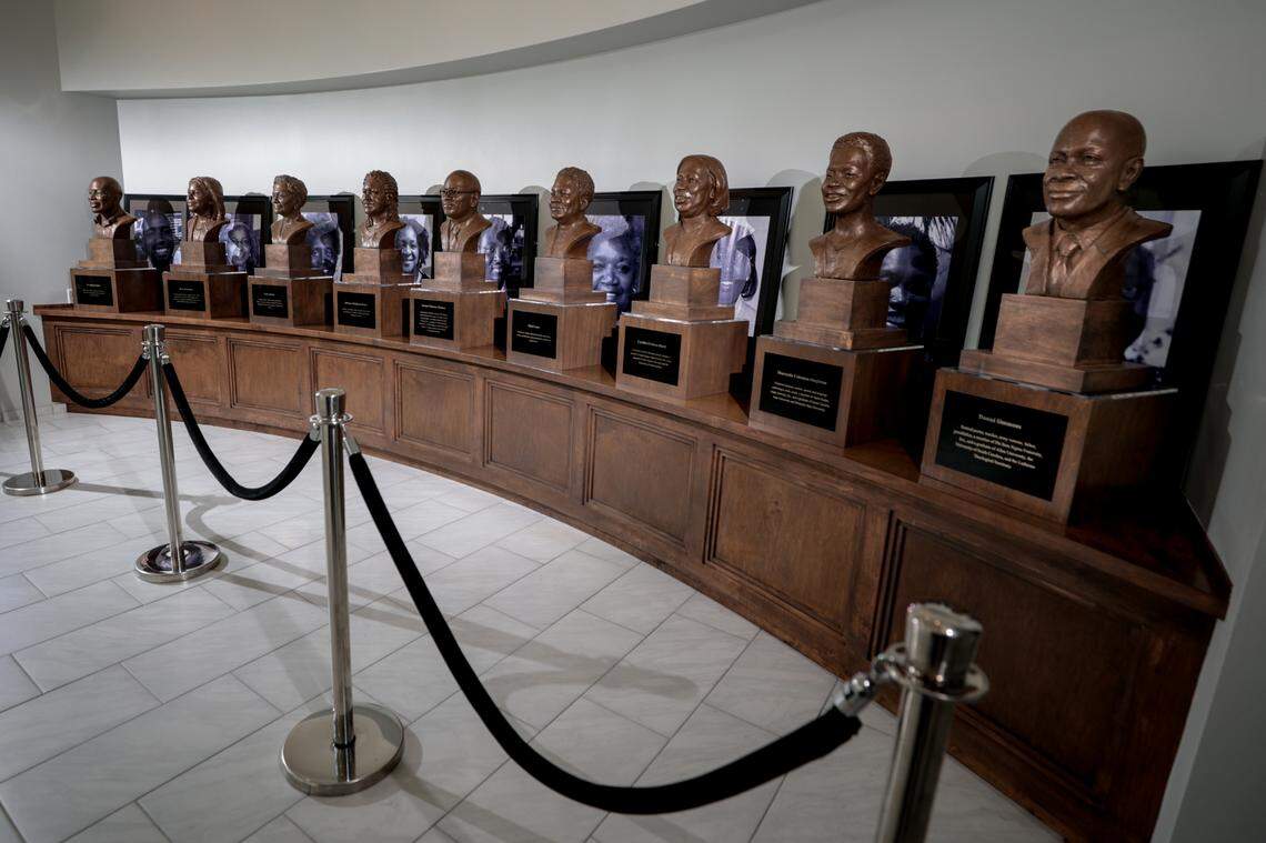 Allen University unveiled bronze memorials to the nine victims of the mass shooting at the Mother Emanuel A.M.E. church in Charleston. Three of the people who were killed were graduates of Allen University.