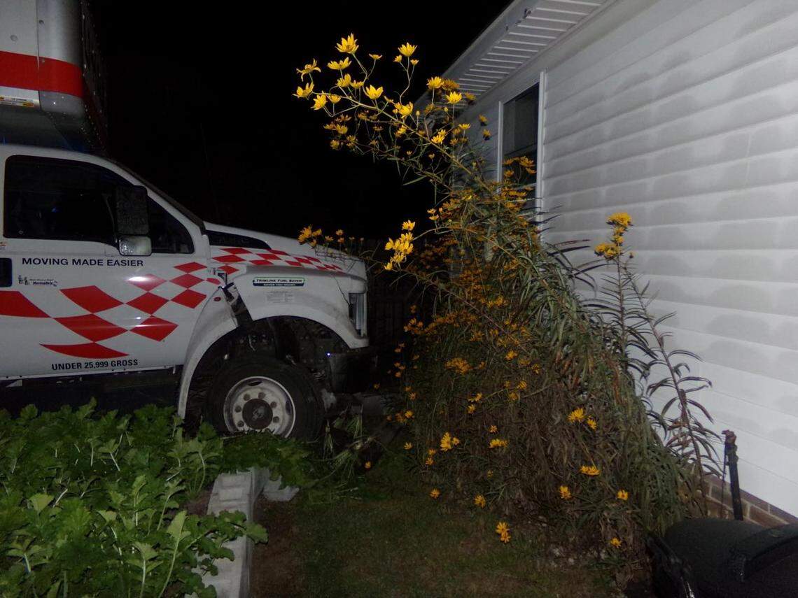A man driving a U-Haul truck led law enforcement officers on a high-speed chase before crashing near a house.