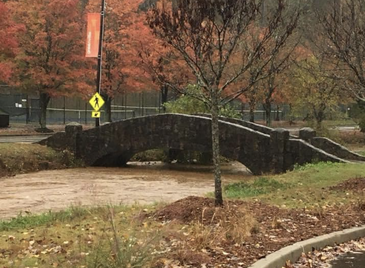 River water rose to just under many Upstate bridges.