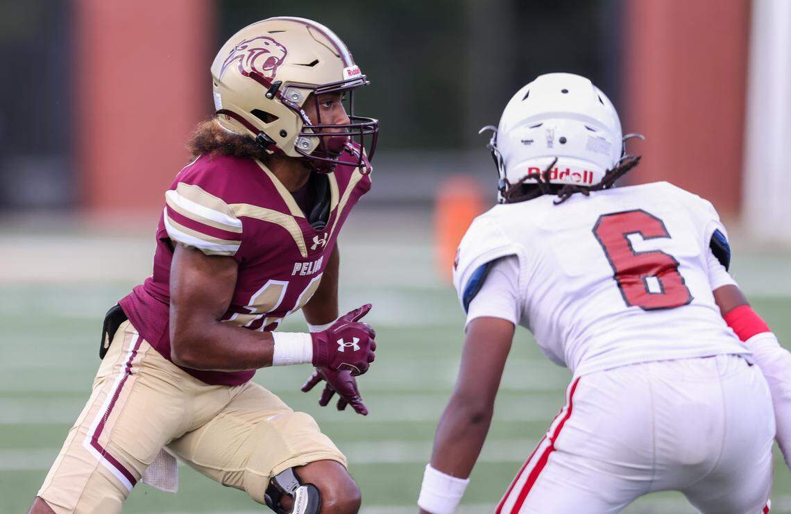 Jai Chuniesingh (16) of Pelion plays during the Lexington One Sportsarama at River Bluff High School in Lexington on Friday, August 15, 2025.