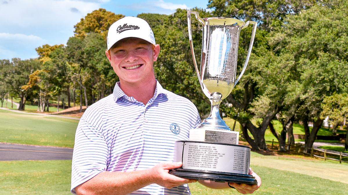USC golfer Zach Adams won the 2022 South Carolina Amateur Championship.