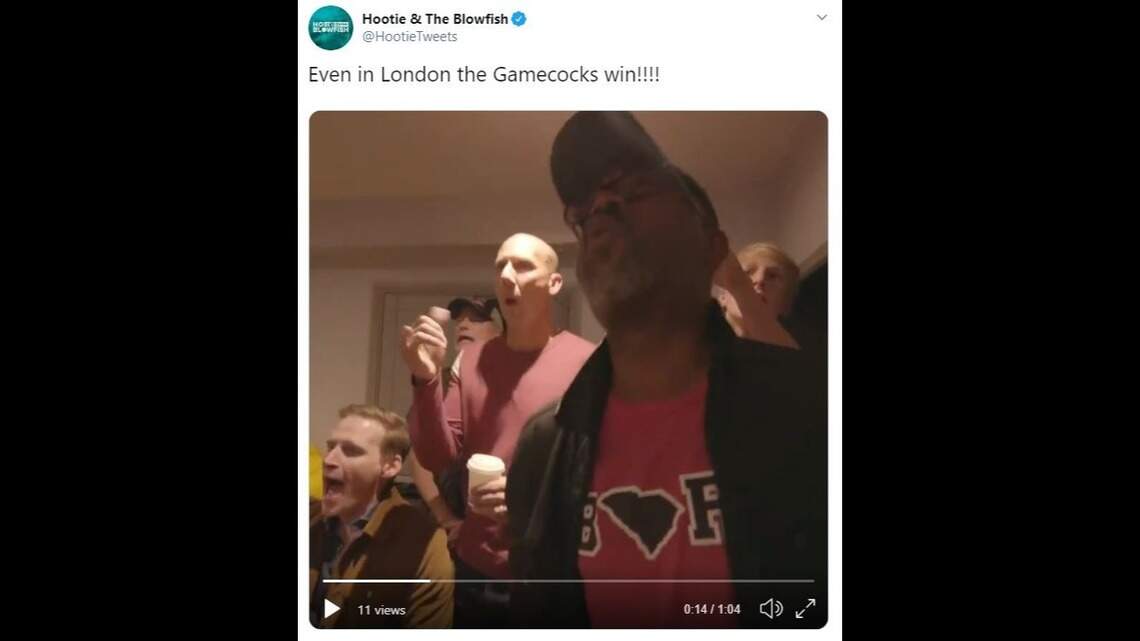 Hootie & the Blowfish celebrate USC’s last-second upset win over Georgia in London