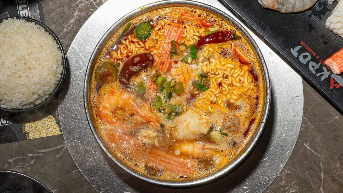 KPot Korean BBQ and Hot Pot will open Feb. 19 at 480-2 Town Center Place in the Village at Sandhill in northeast Columbia.