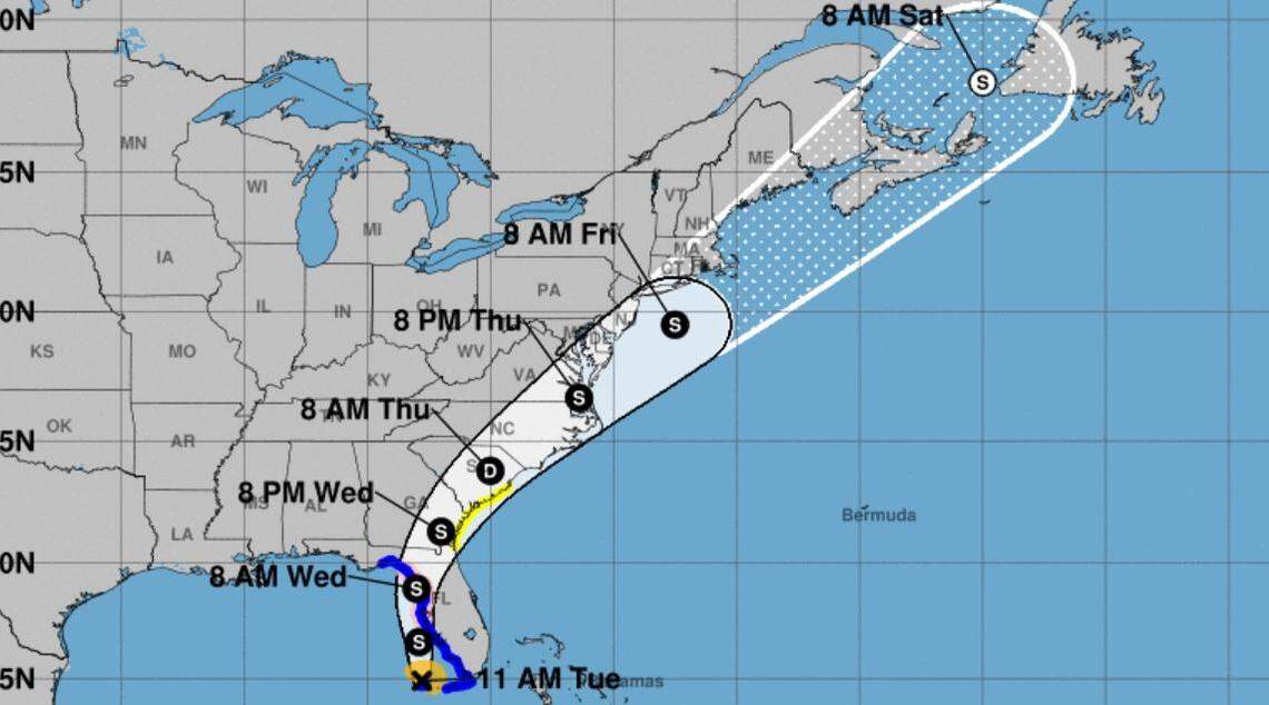 Tropical Storm Elsa is forecast to affect the Midlands.