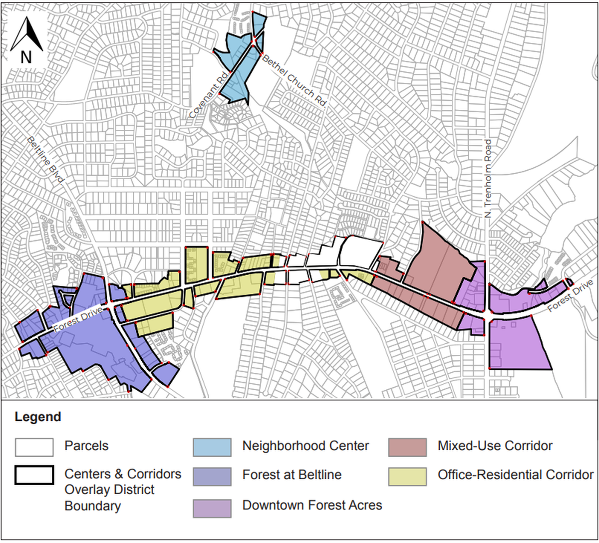 The city of Forest Acres finalized new zoning rules that include outline rules for specific zones on the city’s busiest areas.