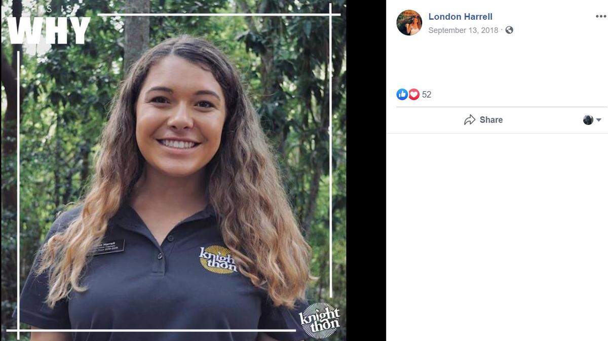 Columbia native London Harrell is in the hospital after the UCF student was hit by a driver charged with DUI.