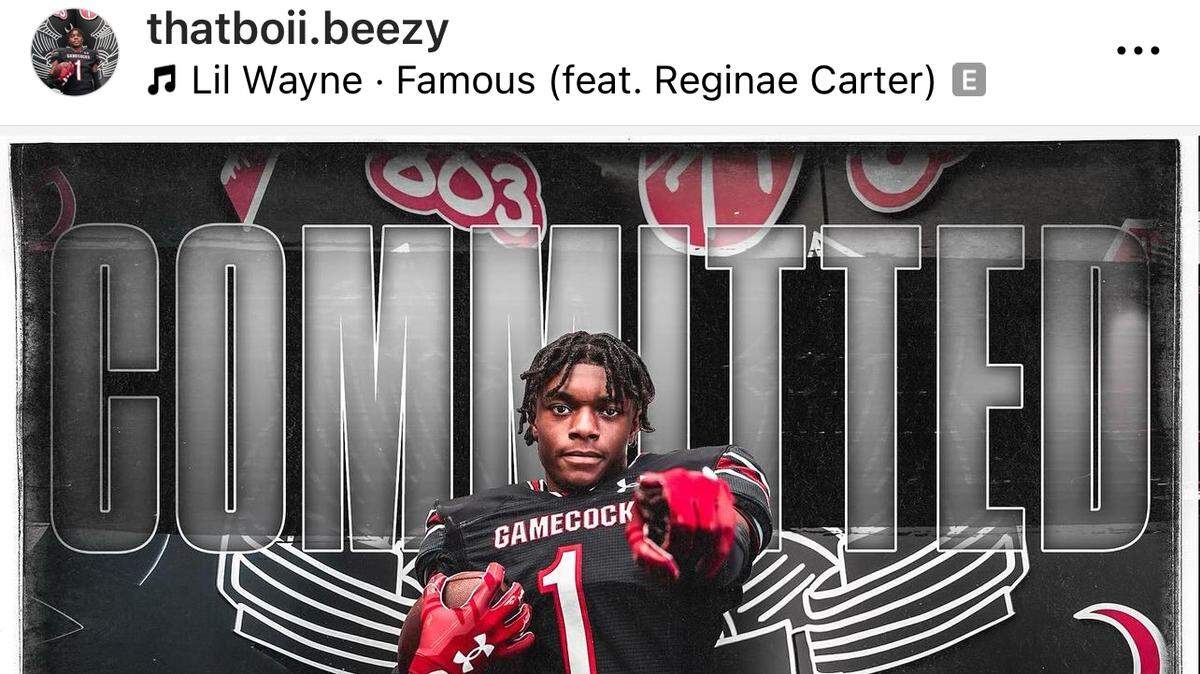 Three-star Class of 2025 wide receiver recruit Brian Rowe from Jay M. Robinson High School outside of Charlotte verbally commited to South Carolina football on Tuesday.