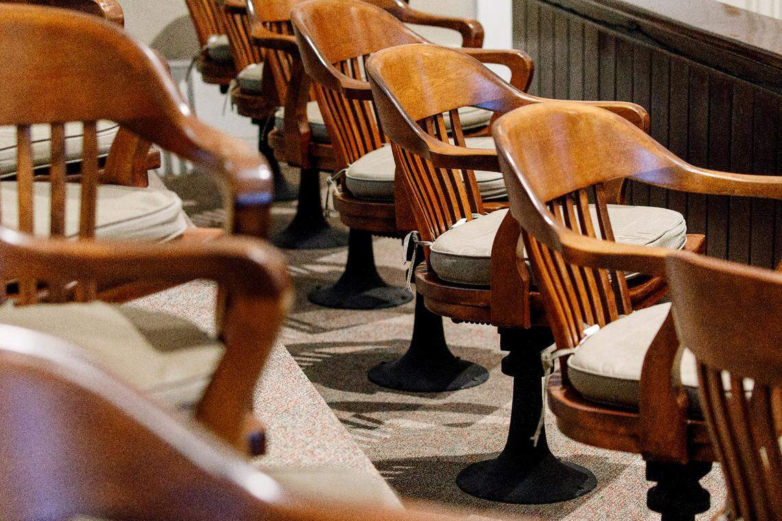 The second day of jury selection took place in the Alex Murdaugh trial at the Colleton County Courthouse in Walterboro, Tuesday, Jan. 24, 2023. Grace Beahm Alford/The Post and Courier/Pool