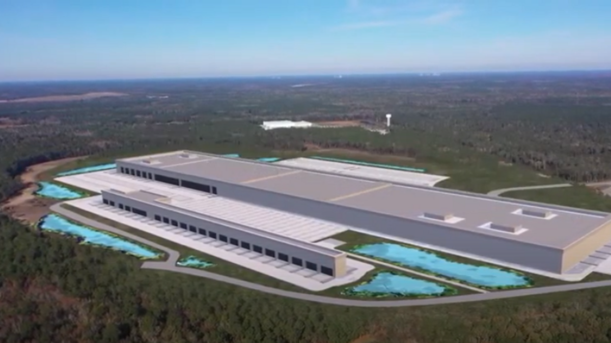 This rendering of Walmart’s new import distribution center shows the size of the 3-million-square-foot facility that is being built in Ridgeville, S.C. The $220 million project has been four years in the making. A groundbreaking ceremony was held Thursday, Dec. 3, 2020.