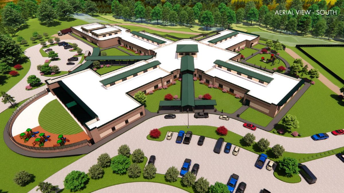 An artist’s rendering of the new Dutch Fork Elementary School on Hollingshed Road in Irmo.