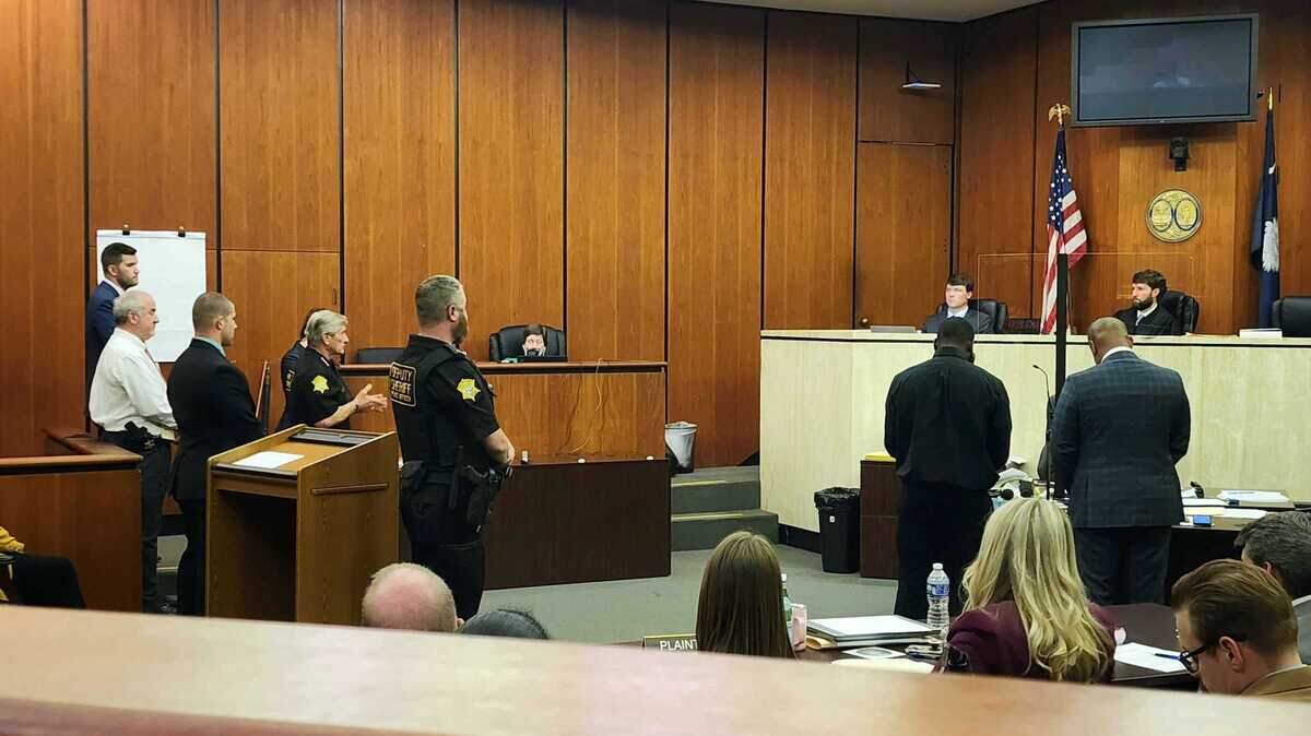 Richland County Sheriff Leon Lott speaks before Judge Daniel Coble during a sentencing hearing for Robert Weeks on Wednesday, September 14, 2023.