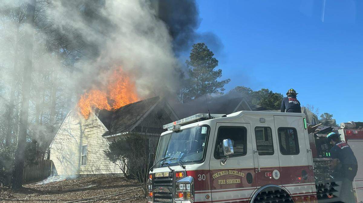 A fire Wednesday on Knight Valley Circle in Lower Richland damaged a home and displaced three residents, the Columbia Fire Department posted on X.
