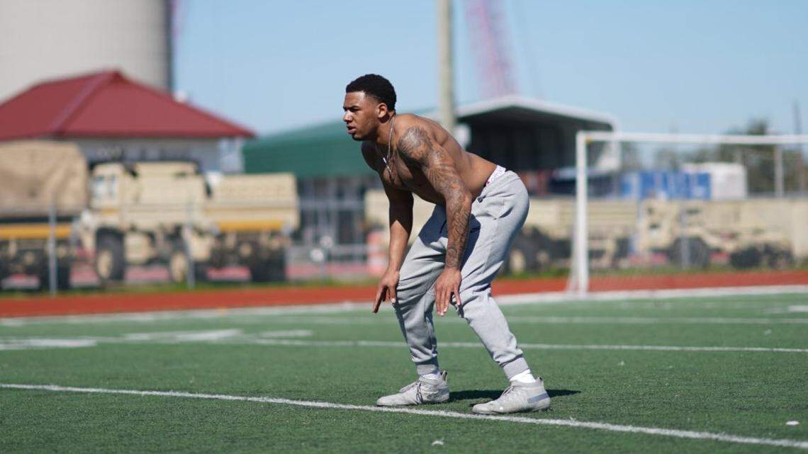 Kolbe Fields has spent his offseason working out with NFL players in New Orleans.