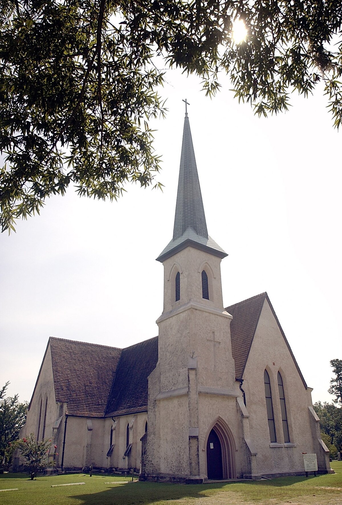 The Church of the Holy Cross in Stateburg was built by slave labor in the mid-1850s.