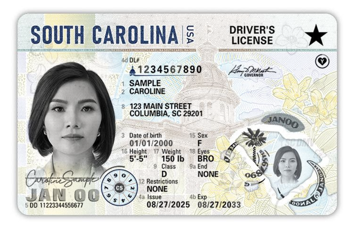 South Carolina will begin issuing a new driver’s license design this fall