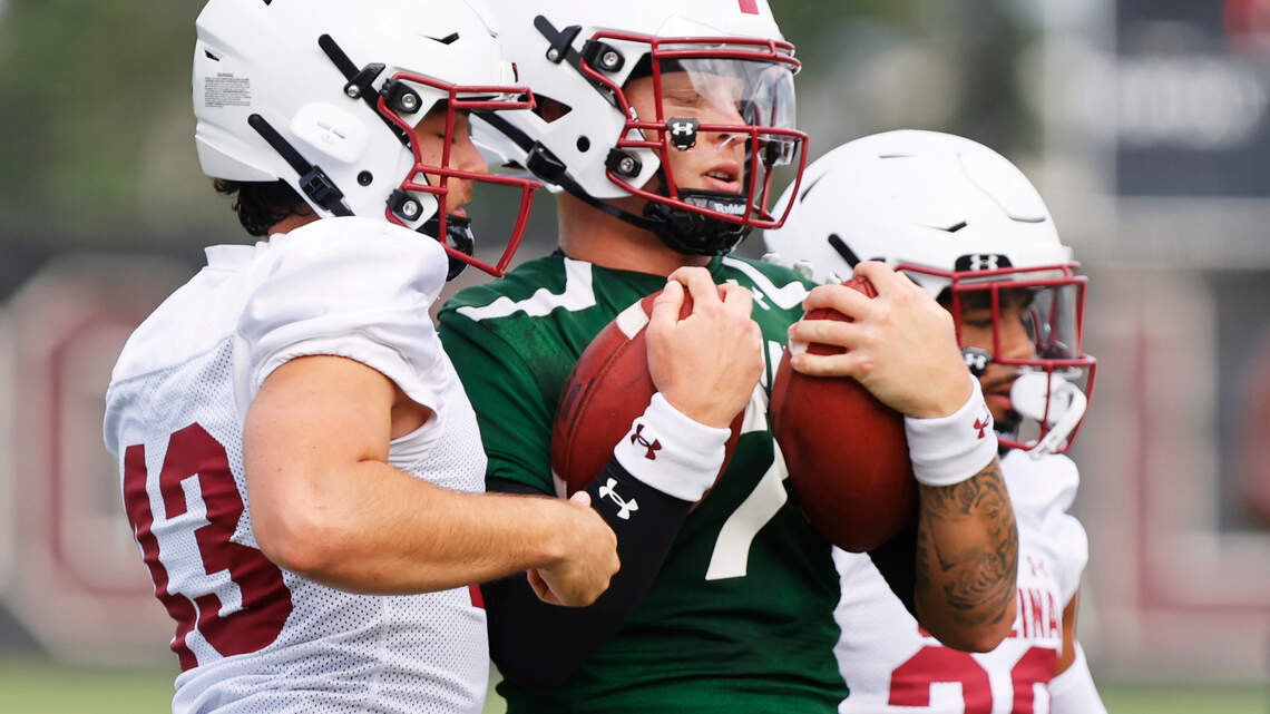 10 observations from South Carolina’s first football practice of the 2023 preseason