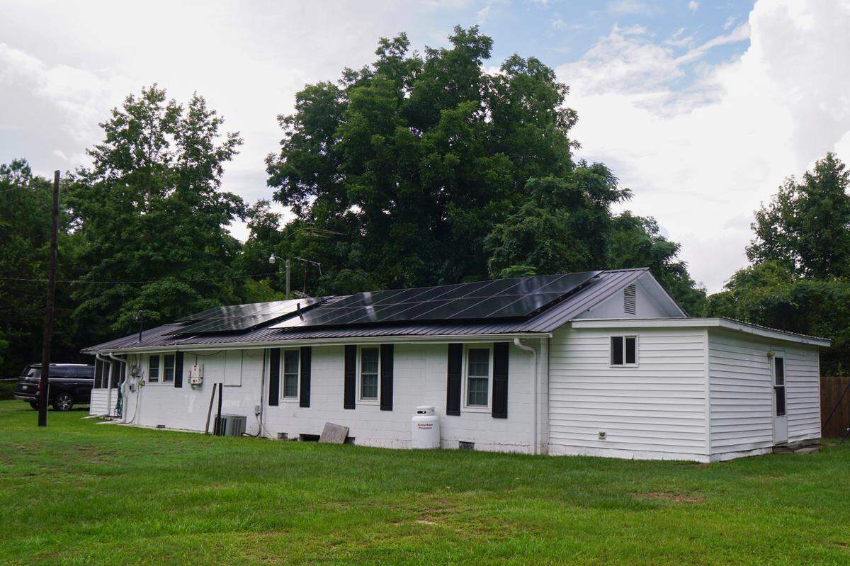 Every month Carrie Franklin, 75, sends a postal money order for $240.42 to Mosaic to pay for a loan she denies taking out to fund the installation of solar panels on her house.
