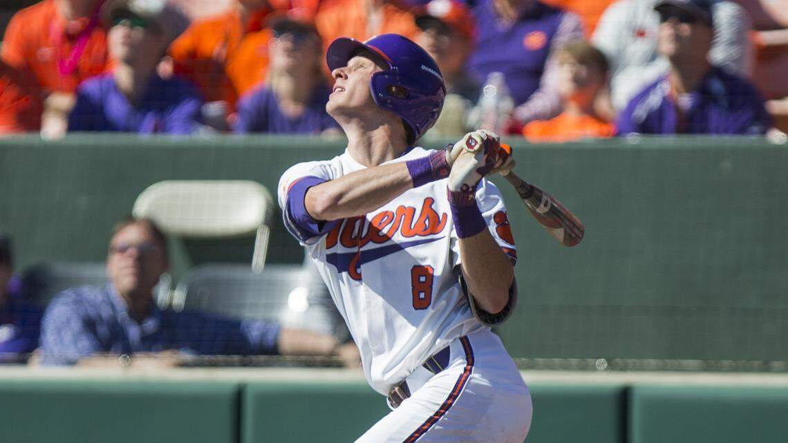 Clemson shortstop Logan Davidson homered from both sides of the plate Wednesday evening against Notre Dame.