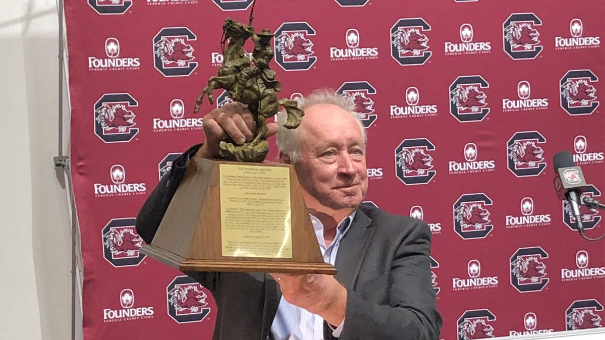 A replica of the Bonham Trophy will be on display at the Saluda County Historical Society Museum.