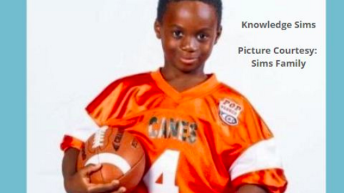 Knowledge Sims, 7, enjoyed video games, playing football and hanging out with his family, police said. He was killed in a shooting in April 2020.