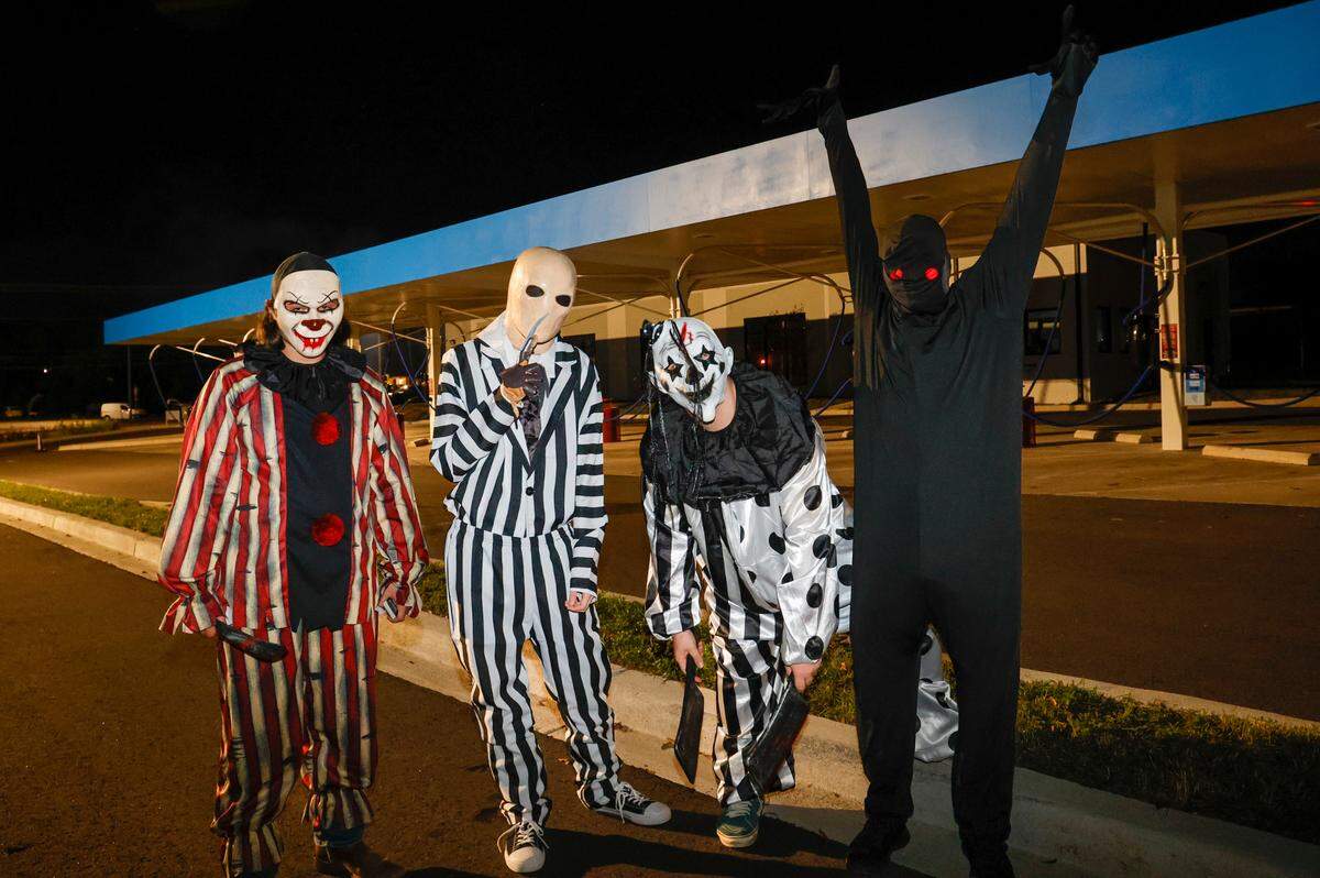 Hurricane Express Wash hires seasonal workers to staff the car wash during the haunted car wash experience through Halloween.