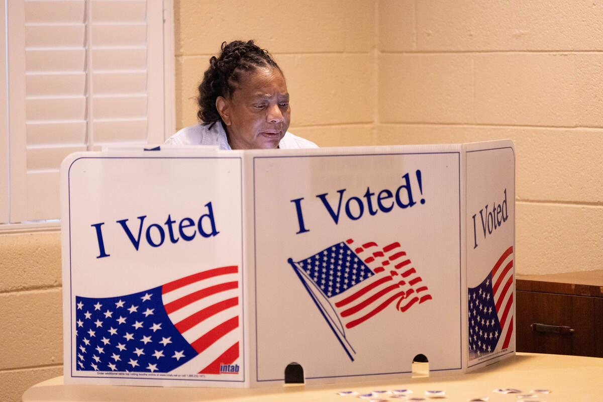 Barbara Earle votes Tuesday at Cayce Presbyterian Church during South Carolina’s primary election Tuesday, June 9, 2026.