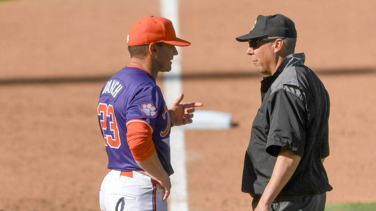 Clemson baseball coach Erik Bakich