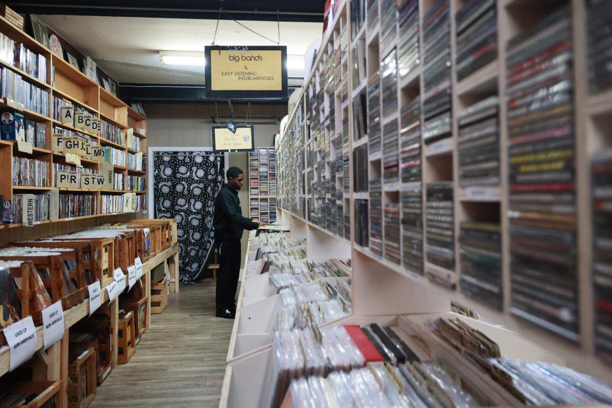 Papa Jazz Record Shoppe reopens after renovations on Tuesday, December 10, 2024. The newly renovated space now features more comfortable shelves and bins, focusing on vinyl records.