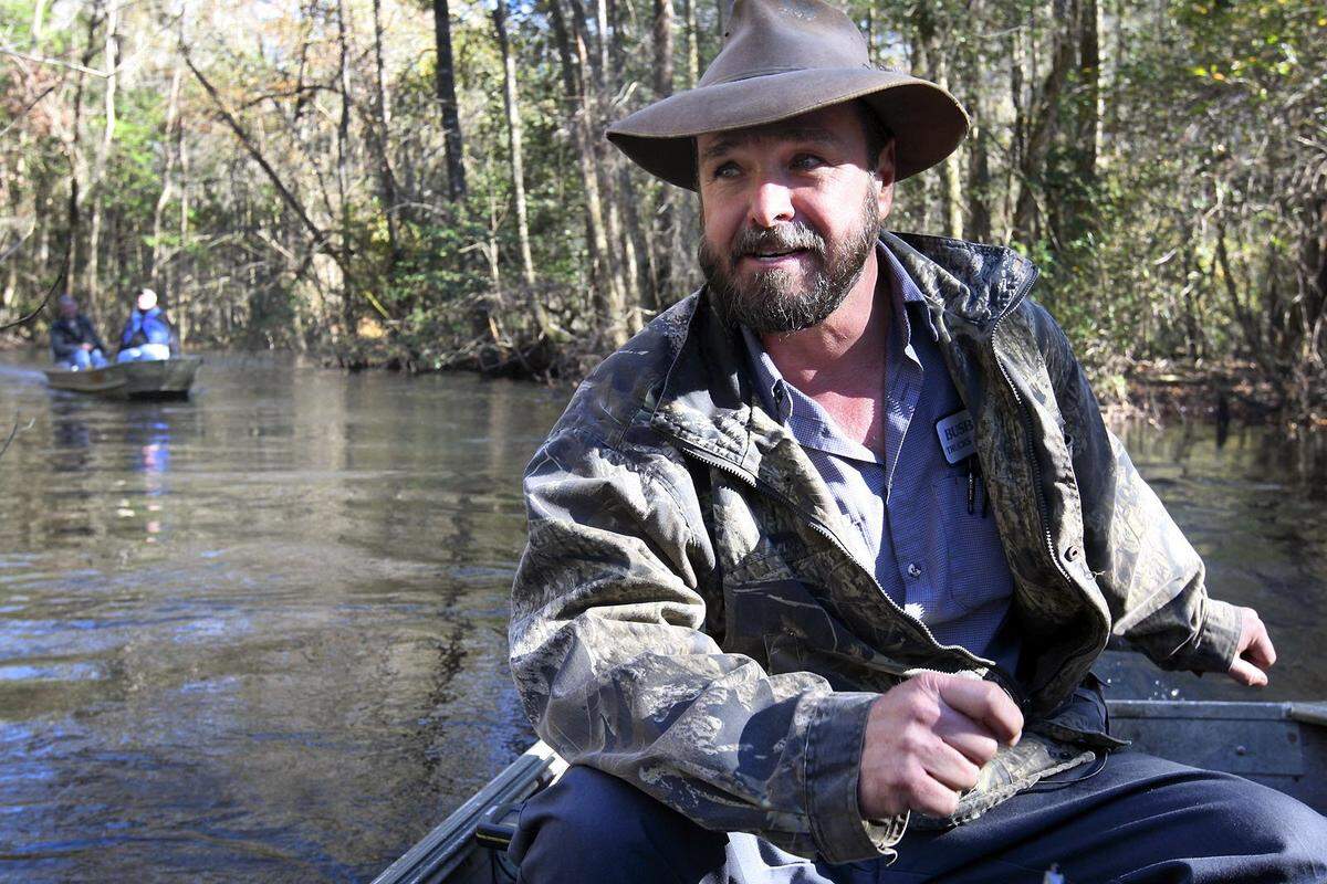 Doug Busbee of Wagener has spent years traveling up and down the Edisto River. He has expressed concerns about the effect industrial scale farms could have on river levels. This file photo was taken on the Edisto’s south fork.
