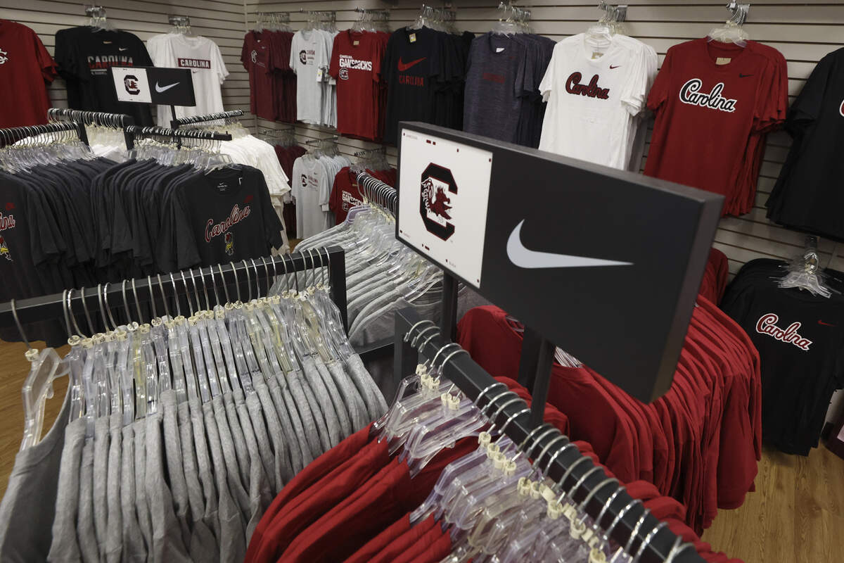 Gamecock Traditions in Lexington has Nike logo Gamecock apparel ready for customers when they open on Wednesday, July 1, 2026.