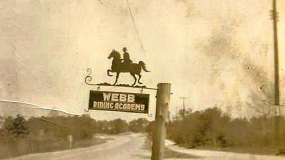 An undated picture of Webb’s sign along Trenholm Road – before it was paved.