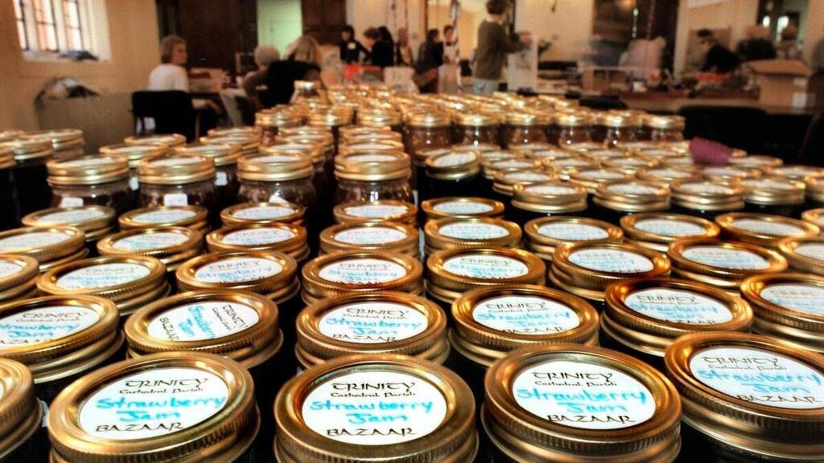 Trinity Episcopal Cathedral’s Bazaar will be held Saturday. Church members have been preparing casseroles and canned goods for sale.