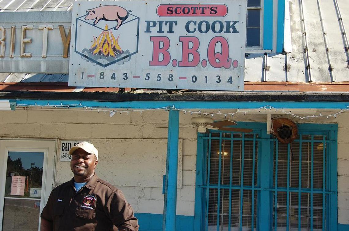 Rodney Scott, of Scott’s BBQ in Hemingway, is an old-school pitmaster serving up whole hog pulled pork and barbecued chickens. With his extensive travel throughout the world and embracing of social media, Scott has become a bridge between the old-school, whole hog guys and the younger generation just starting out.