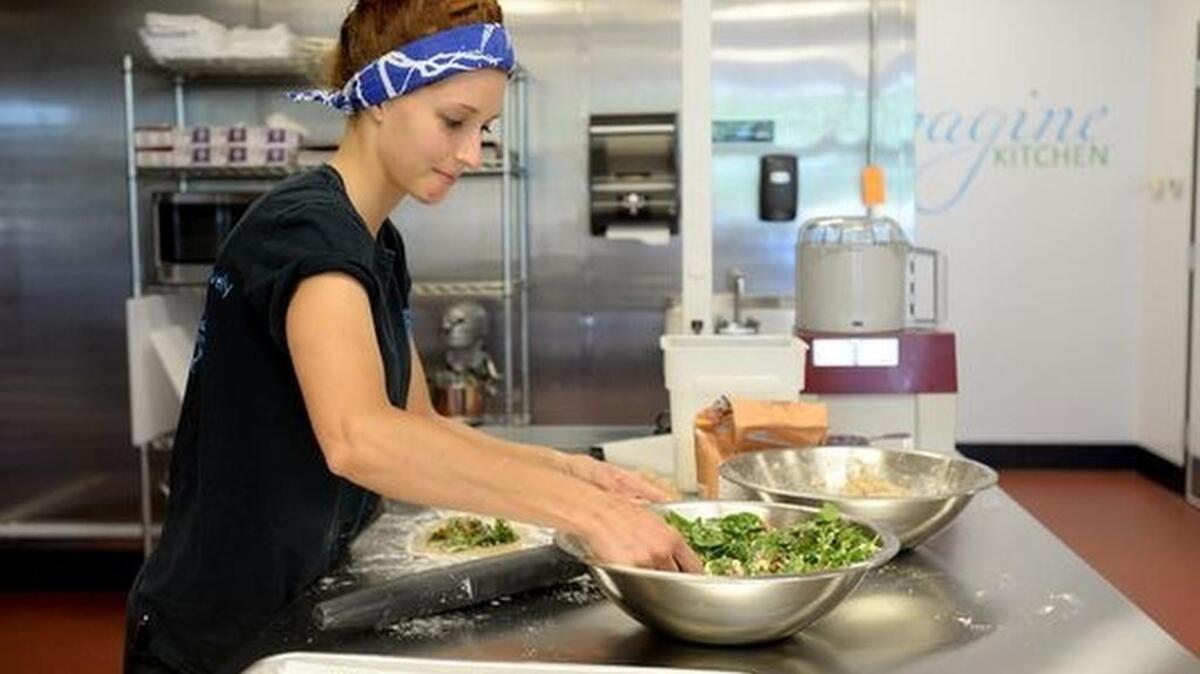 Rachel McAlister, owner of the Biologist’s Bakery, works out of the kitchen rental space called Imagine Kitchen.