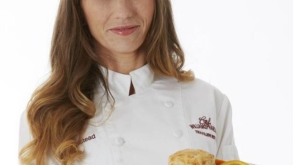 Chef Christina Halstead of Cafe @ Williams Hardware has won the top prize in a national recipe contest.